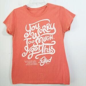 Don't Worry God inspirational graphic T-shirt tee